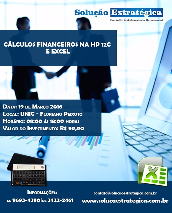 Cálculos Financeiros na HP12C e Excel